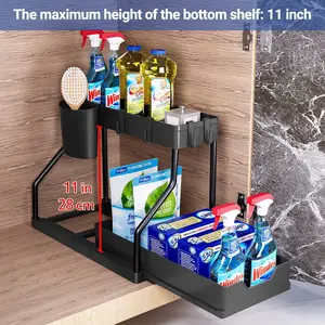 Kitchen Organization Ideas Small Kitchen Hacks Countertop Clutter Solved Space Saving Gadgets Apartment Must Have Storage Solutions foldable gift desk organizer hat blade stand