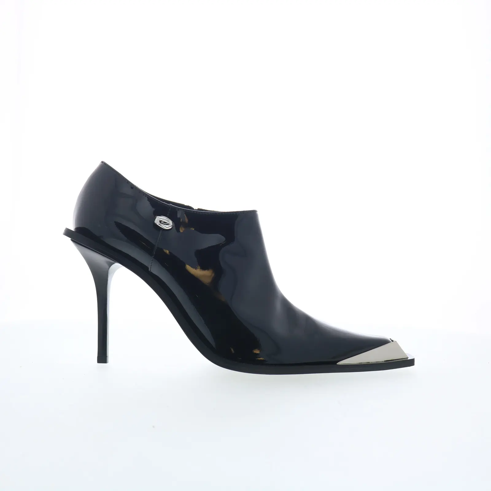 Diesel D-Tona SC Mules Womens Black Leather Slip On Pumps Heels Shoes