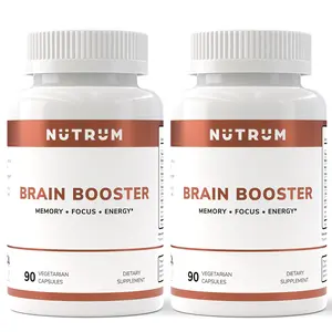 2 Bottles of Brain Booster – Focus, Memory & Long-Term Brain Health Support