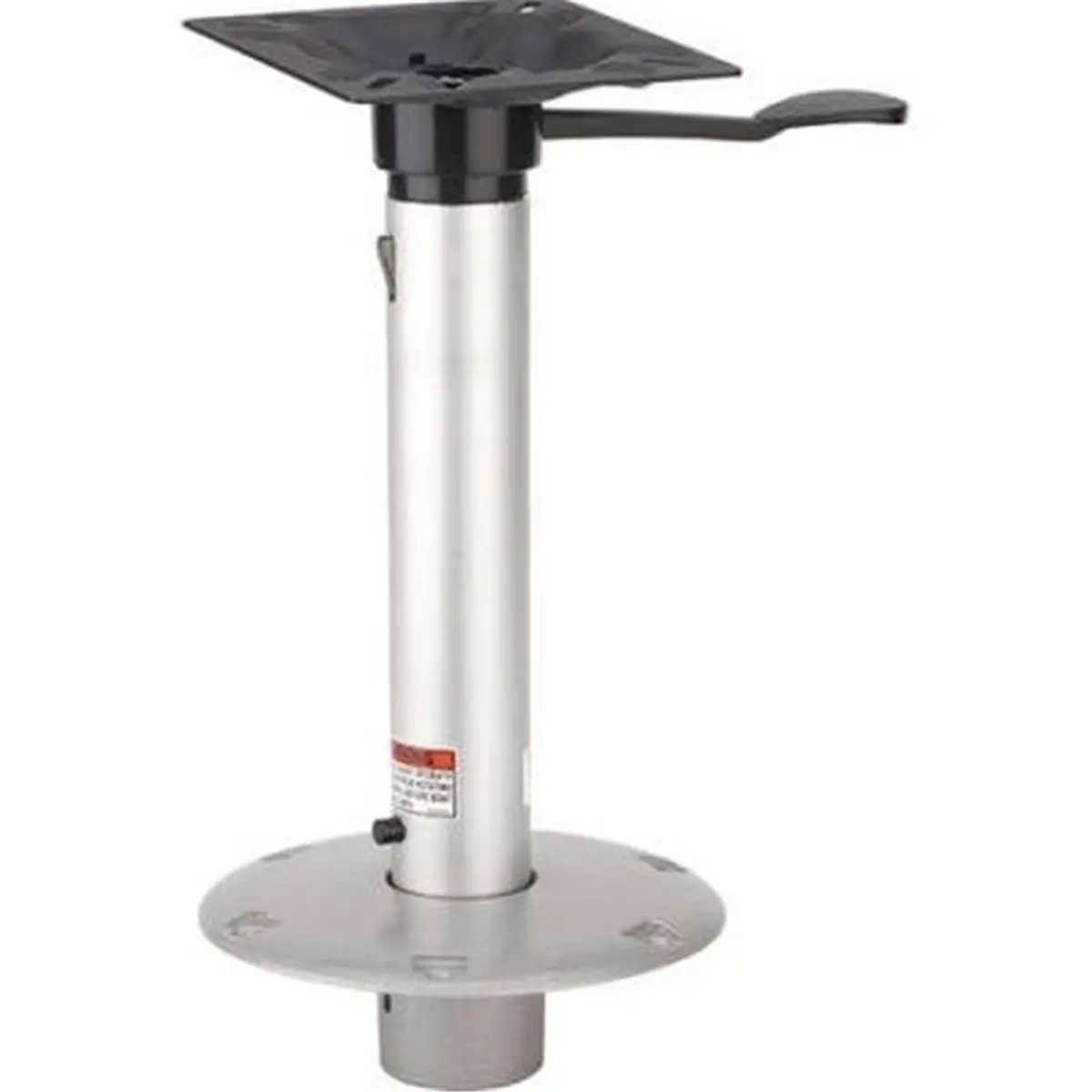 Attwood 23815-7 15 in Fishing Boat Seat Mount, Post & Base Pedestal Kit - Satin Finish, Metal Base, High Quality Processes, Most Widely Used Seat Hardware System, 15 Inches