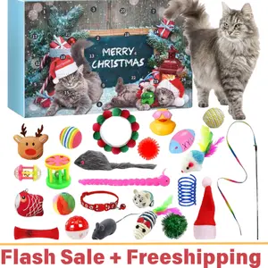 2025 Ultimate Cat Christmas Gift - 24 Day Advent Calendar with Interactive Toys | The Purr-fect Holiday Surprise for Your Kitten & Must-Have for Cat Lovers