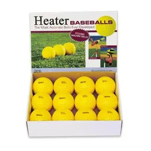 Optic Yellow Pitching Machine Baseballs-1 Dozen | Heater Sports