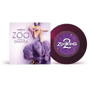 Shakira - Zoo (from Zootopia 2) (Original Soundtrack)  [7-INCH SINGLE VINYL RECORD] Clear Vinyl, Purple