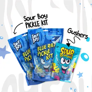 Blue Raspberry Pickle Kit and Gushers Bundle
