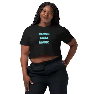 BROWN MOM MAGIC Women’s crop top