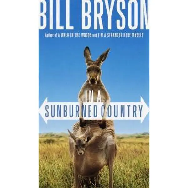 USED Book - In a Sunburned Country by Bill Bryson (Hardcover) - english