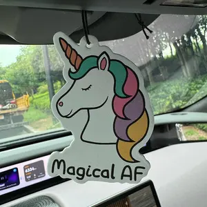 Magical Af Unicorn Avatar Car Air Freshener, Car Air Diffuser, Natural Essential Oils, Long-Lasting Aromatic Fruity Fragrance Scent 60-90 Days, Suitable for Home & Bathroom