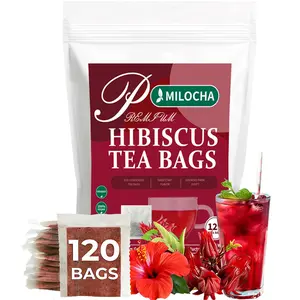 Hibiscus Tea, Premium Hibiscus Flowers Tea Bags, 100% Natural, Pure from Hibiscus Flowers