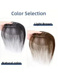 Women's Straight Topper Wig, Hairpiece for Bald Spots & Thin Hair, Easy Application, Full Head Coverage, Hair Topper Clip