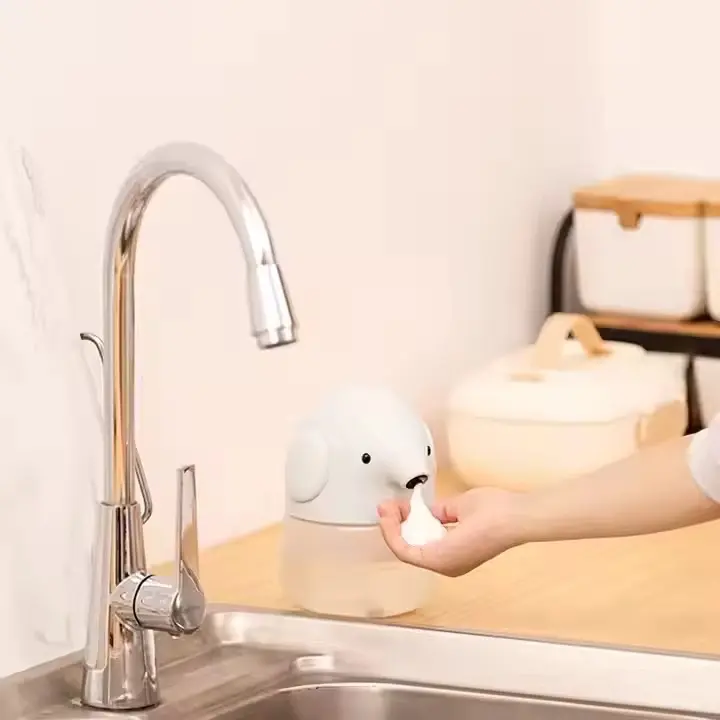 Automatic Soap Dispenser for Kids- Cute Blue, Pink, and Grey Elephant Touchless Foaming Hand Soap Dispenser, Waterproof & USB Rechargeable, 13.5oz/ 400ml for Bathroom Countertop, Kitchen, Preschool Children : Home & Kitchen