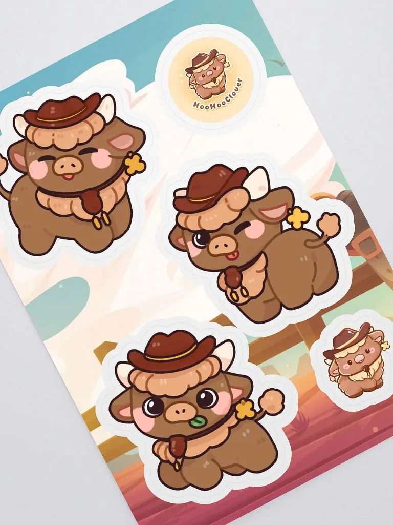 Moo Moo Stickers! Moo Moo Stickers!