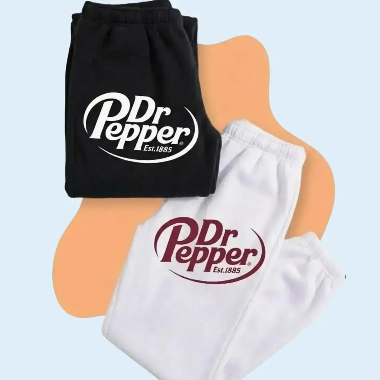Dr Pepper Est 1885 Sweatpants, Unisex Casual Streetwear Outfit M