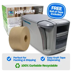 Curby Mini-Taper Manual Water-Activated Tape Dispenser