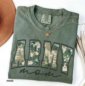 Comfort Colors Retro Army Mom 2026 T-Shirt, Personalized Custom Military Mom Shirt, Army Mom Gift, From Soldier Military Mom, Mothers Day Gift, Proud Army Family Tee, Full Size