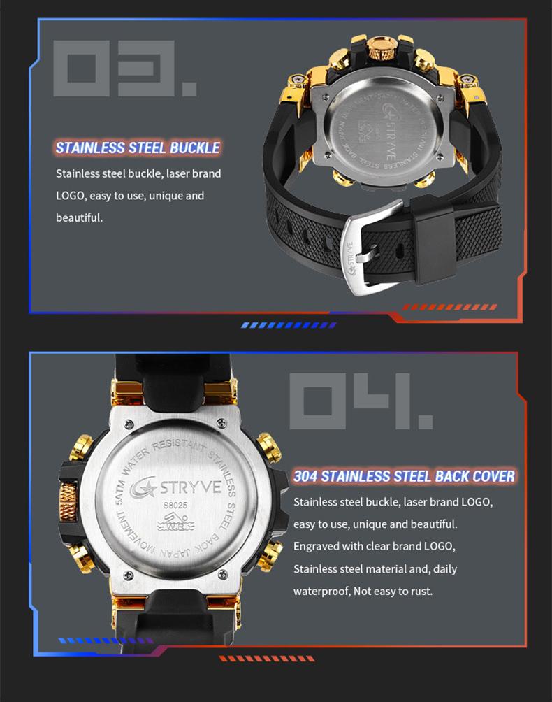 【Holiday Haul】Men's Colorful Punk Style Quartz Watch, Multi.Functional Waterproof Dual Display Wristwatch, TrendyFashion Sport Watch, Birthday Gift with Gift Boxfashionable wristwatch multifunctional men 【Holiday Haul】Men's Colorful Punk Style Quartz Watch, Multi.Functional Waterproof Dual Display Wristwatch, TrendyFashion Sport Watch, Birthday Gift with Gift Boxfashionable wristwatch multifunctional men