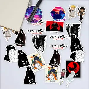 Stickers Pack 20 Pcs Devilman Luggage Crybaby Waterproof Bumper Car Bike Bottle Aesthetic Skateboard Laptop Colorful Guitar Vinyl Water