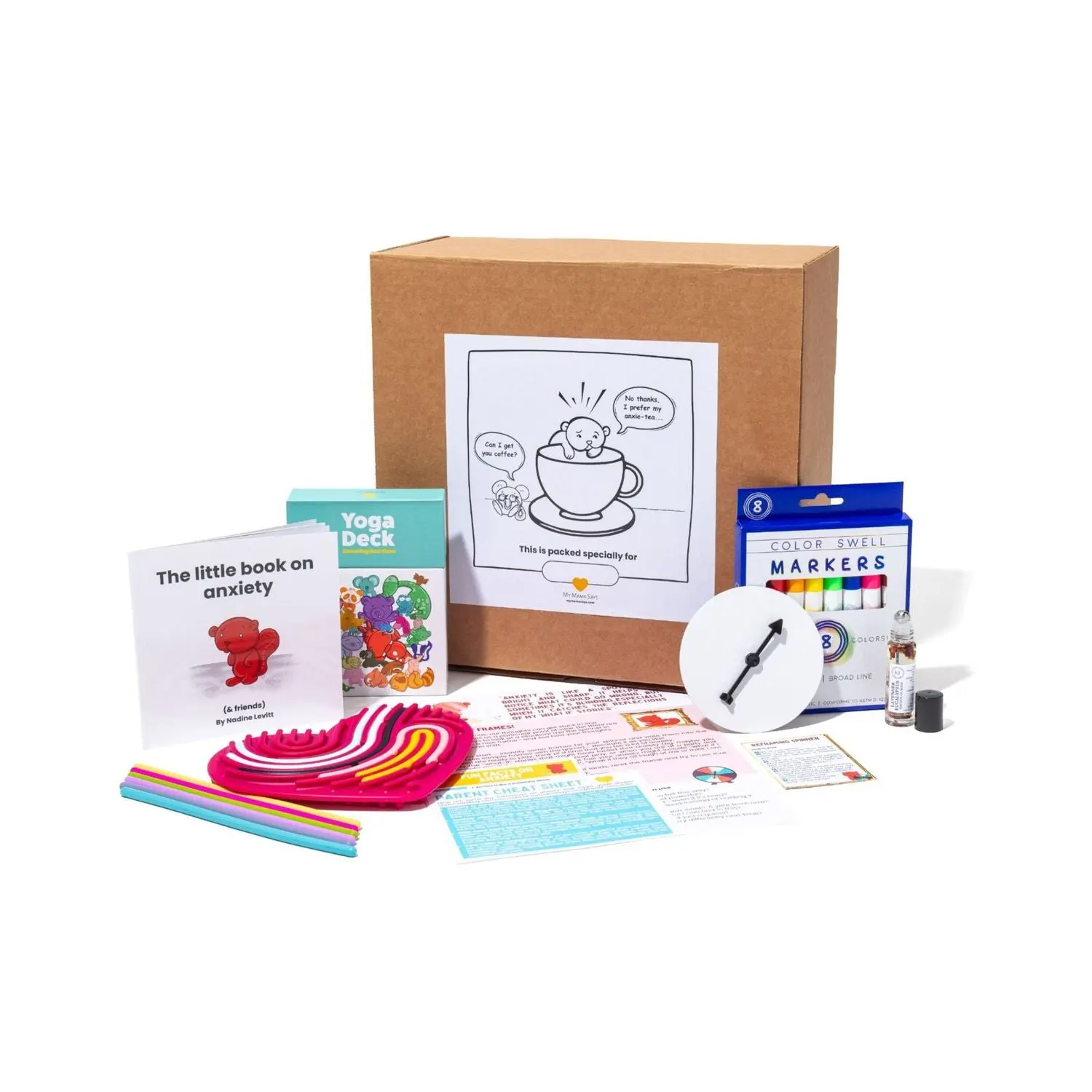 Anxiety emotion learning kit