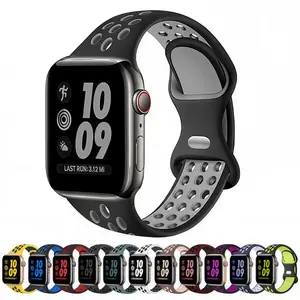 12 Pack Sport Bands for Apple Watch 49mm 45mm 46mm 44mm 42mm 41mm 40mm 38mm Breathable Soft Silicone Strap for iWatch Series 10/9/8/7/6/5/4/3/2/1/SE/Ultra Durable & Skin-Friendly