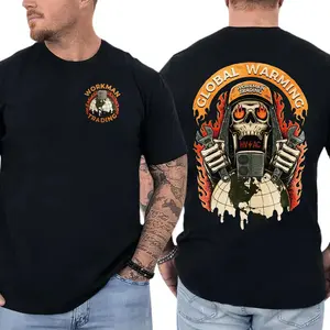 HVAC Technician T-Shirt, Global Warming Funny AC Repair Graphic Tee, Workman Trading Blue Collar Shirt for HVAC Workers & Technicians, Gift for Air Conditioning Pros