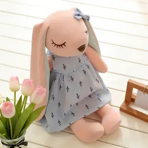 Easter Bunny Plush Toy Gift, Boy Girl Baby Friend Birthday Thanksgiving Easter Stuffed Animal, Mixed Color Soft Cuddly Companion, Soft Stuffed Doll