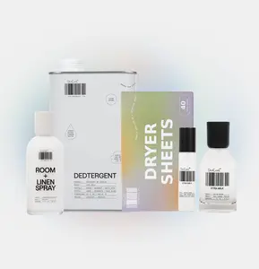 DedCool Almost Everything Set in Xtra Milk - Room & Linen Spray, Dedtergent, Dryer Sheets, Travel Spray & Full Size Fragrance