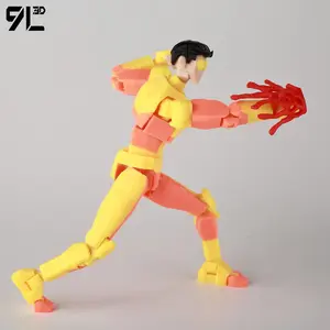 9L3D Printed Invincible Boys Bulletproof Mark Anime Multi-Jointed Movable Shapeshift Dummy13 Lucky13 Stress-Relief Figurine Toys
