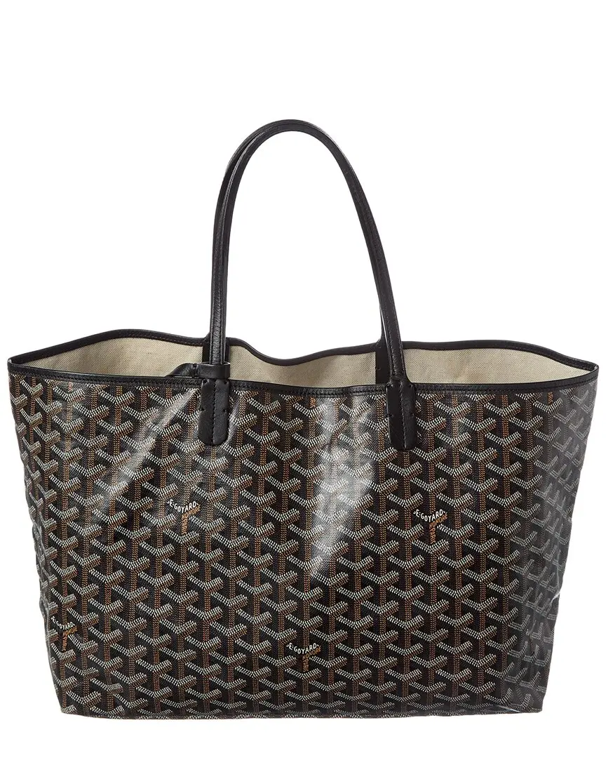 Goyard Black Goyardine Coated Canvas Saint Louis PM (Authentic Pre-Loved)