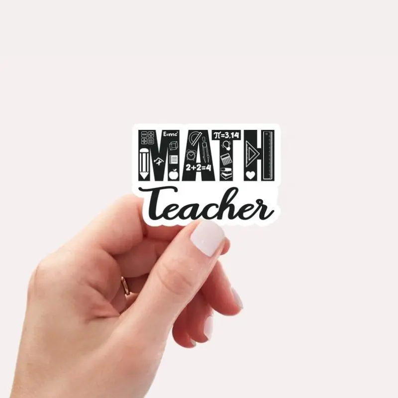 Pencil Sticker, 5 Counts Colorful Pencil Sticker, Teacher Appreciation Gift, Aesthetic Stickers for Water Bottle, Laptop, Tumblr