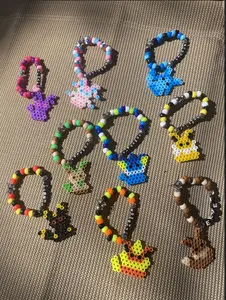 Handmade Pokemon Eeveelution Kandi Bracelets