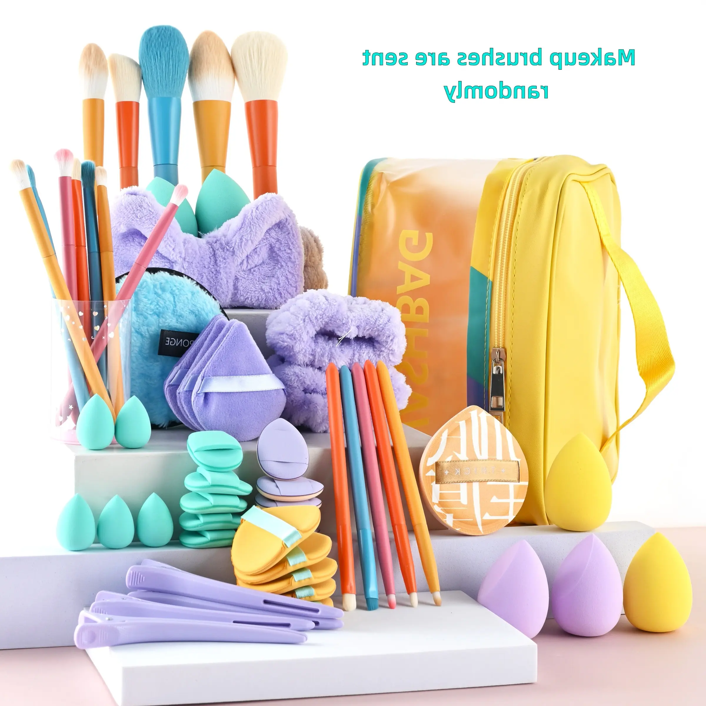 59 pieces, rainbow color