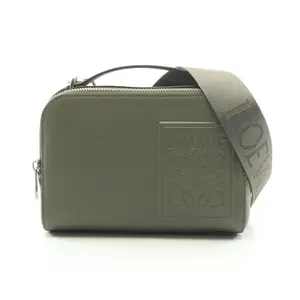 Pre-owned Loewe Calfskin Shoulder Bags Crossbody Camera Bag Leather Shoulder Bag