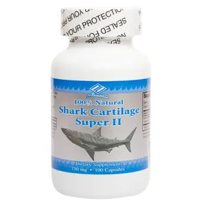 100% Natual Shark Cartilage Freeze Dried 750mg 100 Caps
