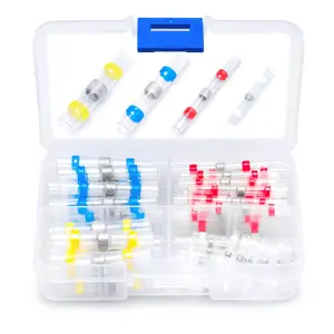 50 PCS Solder Seal Wire Connectors, Heat Shrink Butt Connectors, Waterproof and Insulated Electrical Wire Terminals, Butt Splice