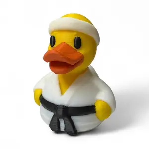 Karate Duck – 3D-Printed Martial Arts Duck for Vehicle Dashboard or Home Office