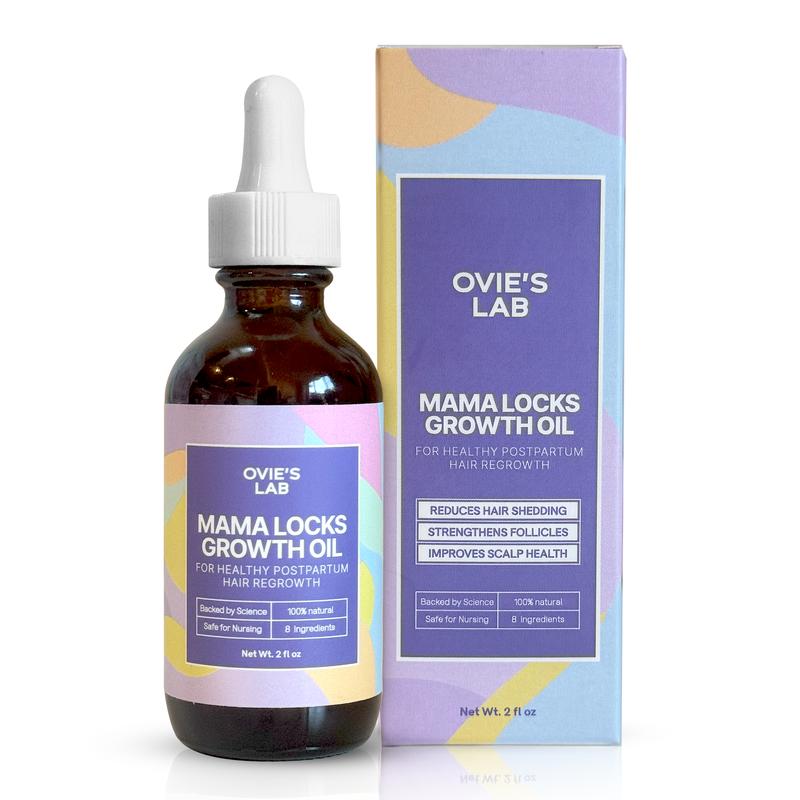 Mama Locks Growth Oil - 2 fl oz for Healthy Postpartum Hair Regrowth - Reduces Shedding Strengthens Follicles Improves Scalp Health Haircare Haircare
