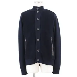 Pre-owned SALVATORE FERRAGAMO Lambskin Small Leather Goods Wool Lamb Leather Jacket