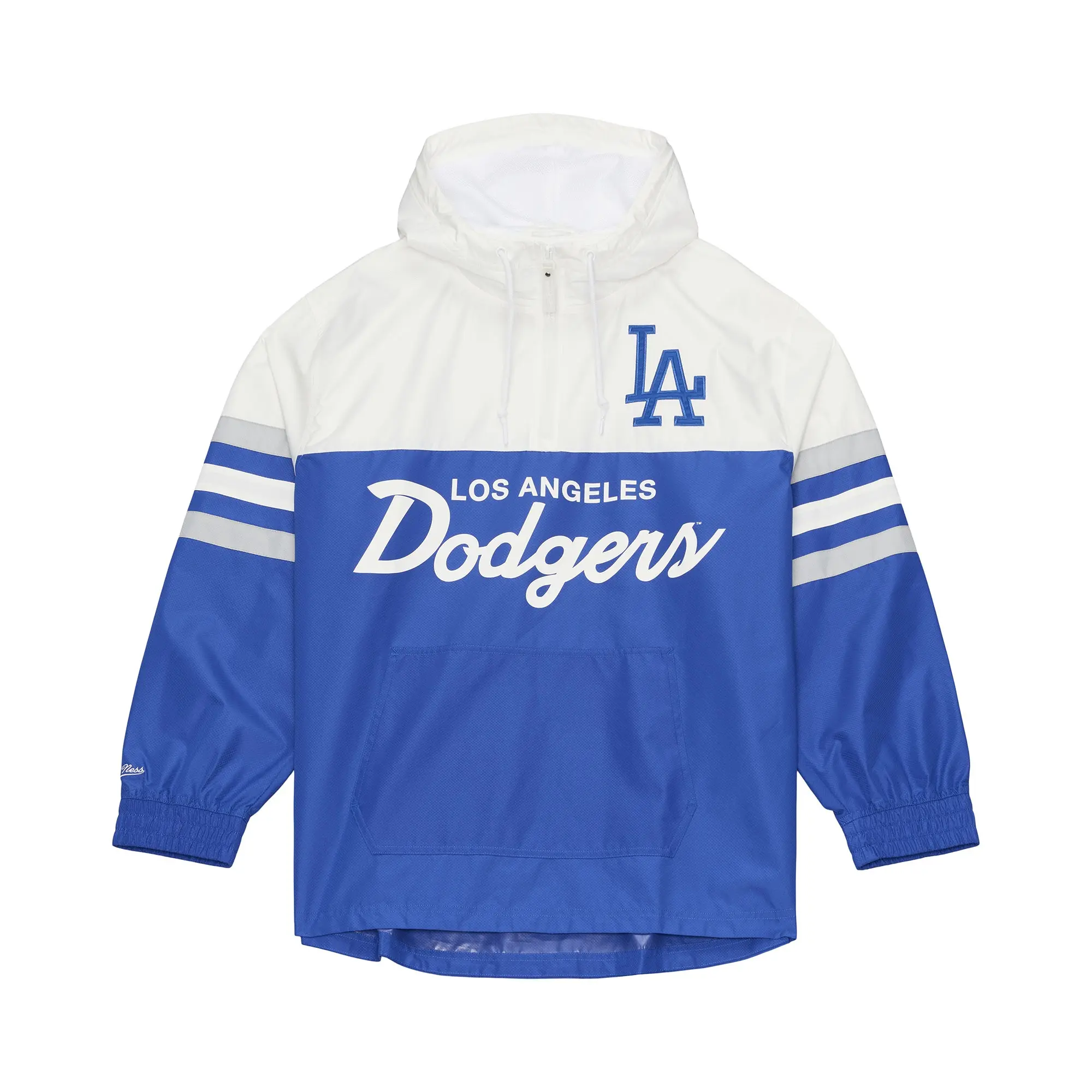 Los Angeles Dodgers Royal Head Coach Lightweight Anorak Quarter-Zip Windbreaker, MLB, Mitchell & Ness Throwback