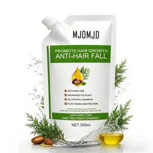 Anti-Hair Fall Shampoo 2 Pack, Nourishing & Conditioning Formula with Botanical Extracts, Mild Formula Helps Reduce Hair Fall, for Women & Men, All Hair Types (300ml x 2 Bottles)