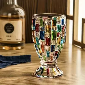 Stained Glass Coffee Mugs and Beer Glasses, European Style, Ideal for Home, Kitchen, Dining, Camping, Perfect for Holidays, Cafes, Pubs