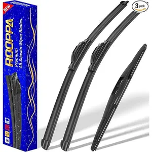 3 wipers Replacement for 2005-2022 Honda Odyssey, Windshield Wiper Blades Original Equipment Replacement - 26"/22"/16" (Set of 3) U/J HOOK