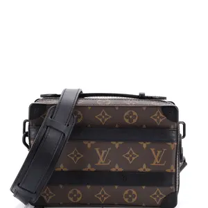 Pre-owned Louis Vuitton material Messenger Bags Handle Soft Trunk Bag Macassar Monogram Canvas by Rebag