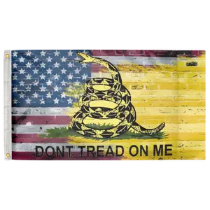American Gadsden Bricks 3'X5' Flag 100D Polyester (90cm x 150cm) DTOM (G18) RolFlags