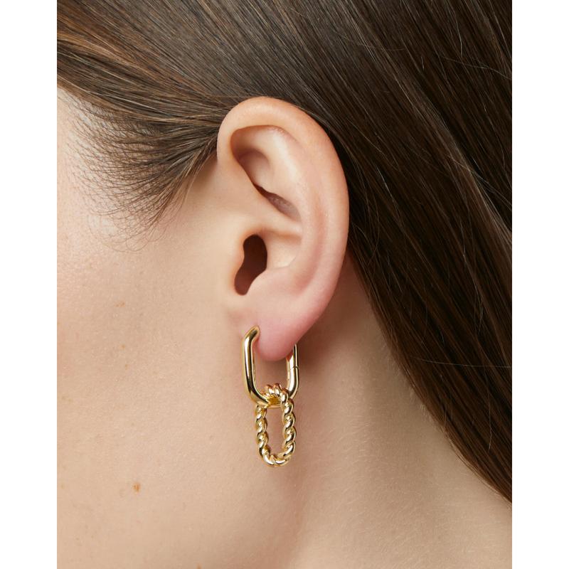 Double Hoop Earrings - Ash Double
