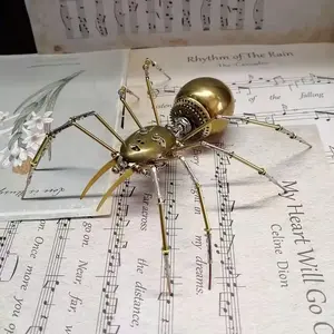 DIY Mechanical Steampunk Face Spider Model Kit, 3D Insect Puzzle Assembly Set, Creative High Difficulty Handmade Art, Perfect Gift