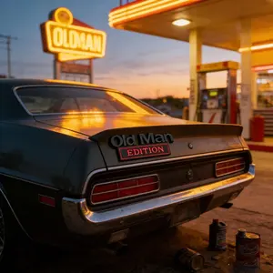 Old Man Edition 3D Metal Badge Emblems,Car Truck Decals , Car Logo Car Modification Tailgate & Bumper,Heavy Duty Automotive Stickers Nameplate for SUV, Jeep, Off-Road Vehicles