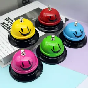 Creative Smile Face Design Bell, Cute Serving Bell, Multifunctional Game Answer Bell, Office Call Bell, Home Decor