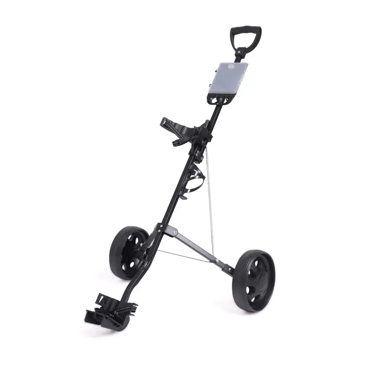 Lightweight 2-Wheel Golf Trolley with Adjustable Bag Straps