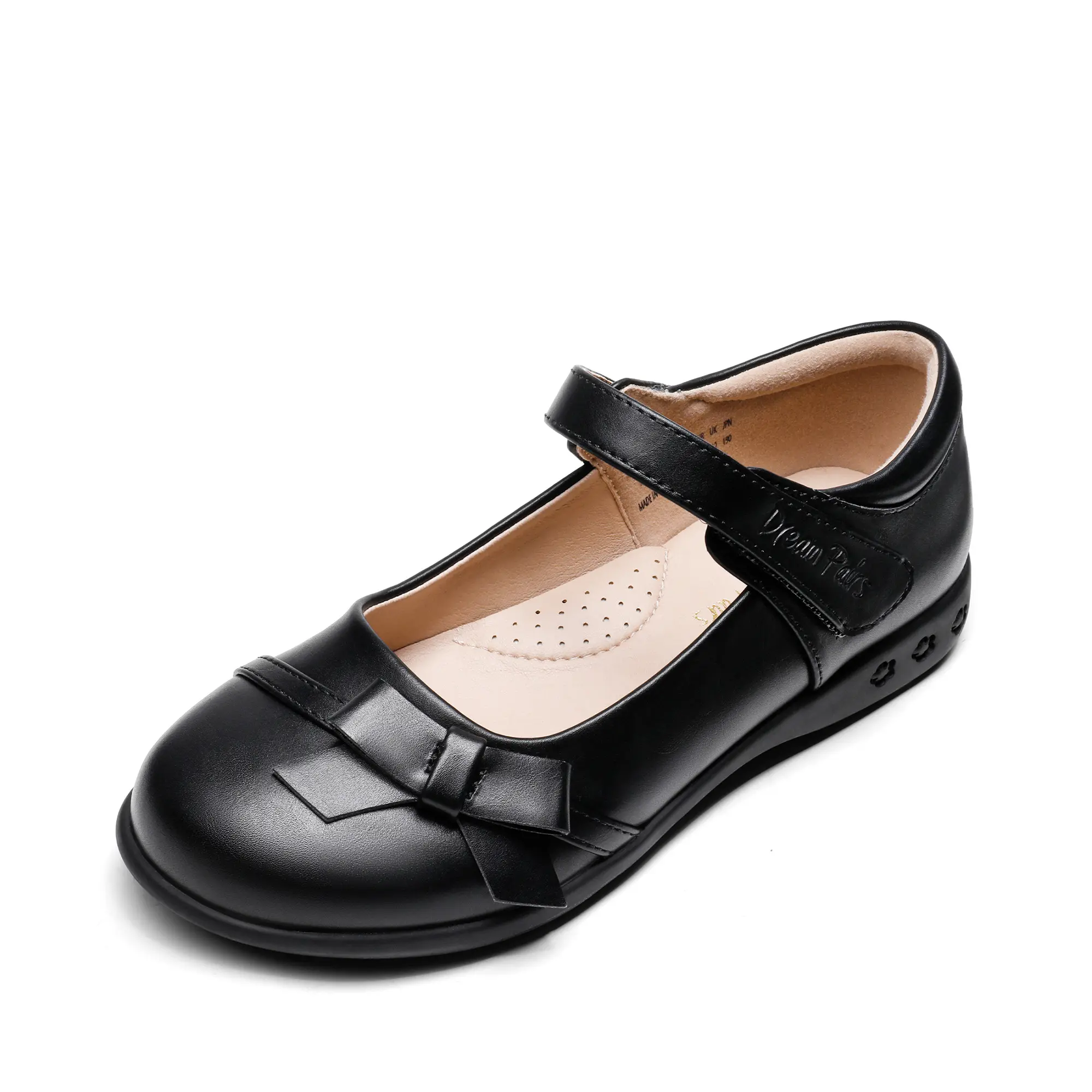 DREAM PAIRS Girls Mary Jane School Uniform Shoes | Arch Support Cloud-Like Comfort Blister-free Dress Flats Bow Footwear for Little Big Girl Back to School, Little Girls Dress Shoes, Toddler Mary Jane Shoes