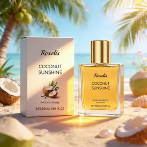 Vegan Vanilla Coconut Fragrance Spray, Coconut Scented, Natural Long-Lasting Scent, Layered Aromatic Blend, Portable Perfume for Daily Use