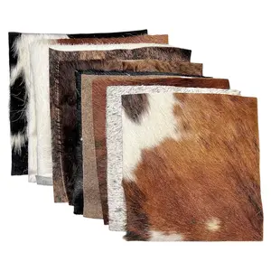 Premium Cowhide Craft Pieces – 10 Real Leather Pieces for DIY Crafts